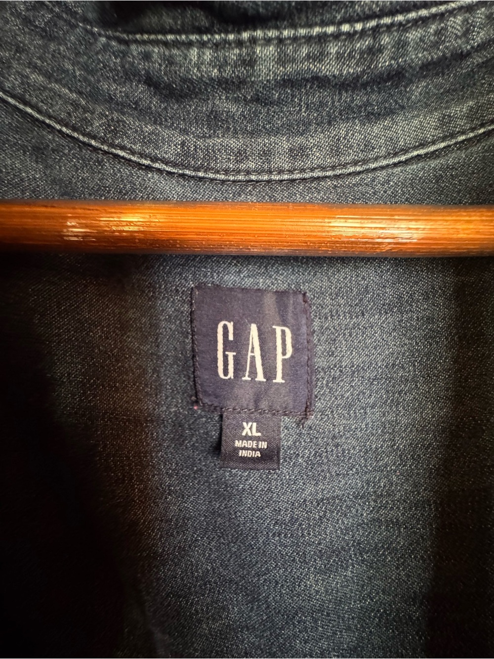 100% cotton GAP Women's Dark Blue Denim Button-Down Shirt Dress - Picture 4 of 11